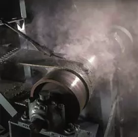 Friction heat between rolling components can be extreme enough to light both the material and belt.